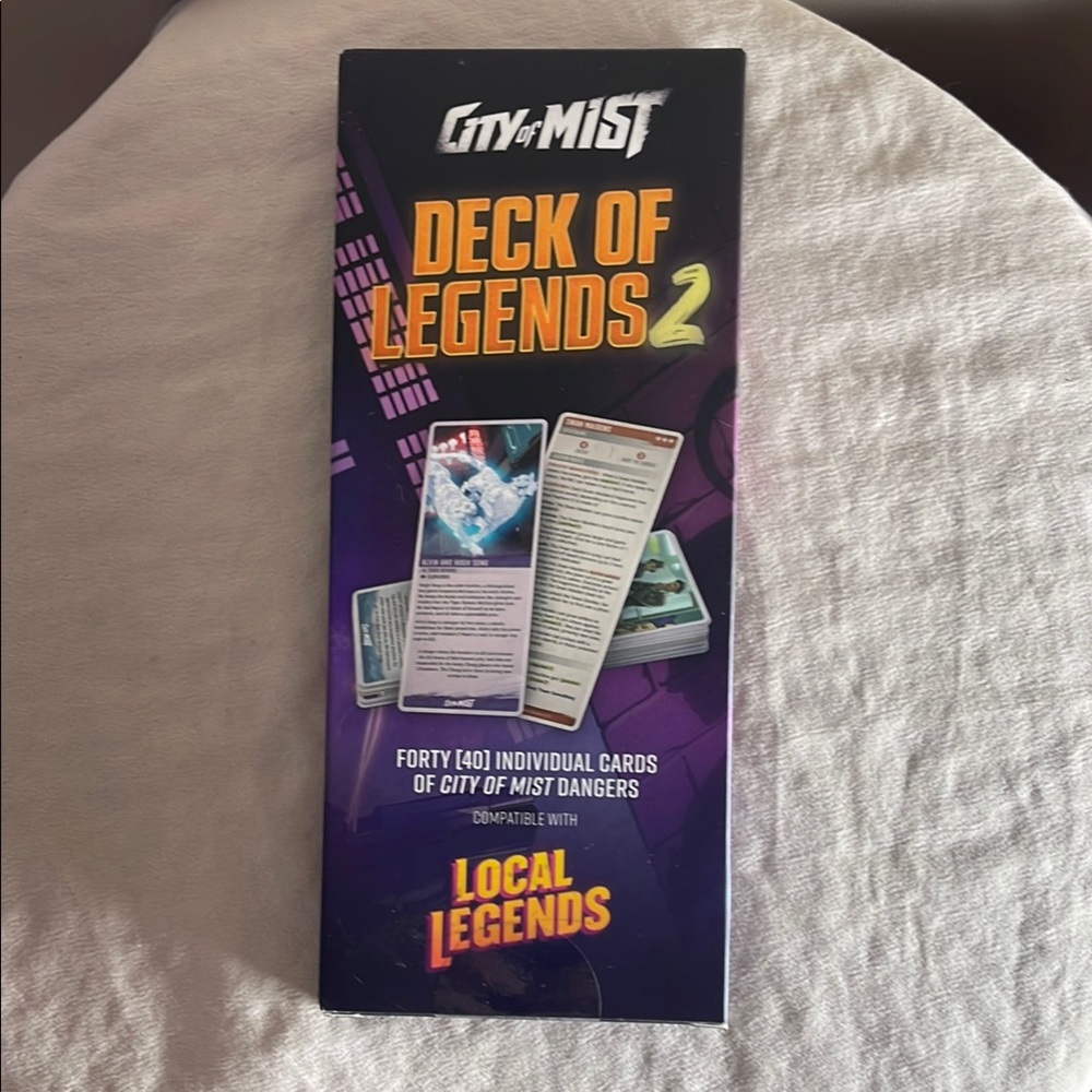 City of Mist Deck of Legends 2 Local 40 Cards Son Oak Mythos Danger Rare Card